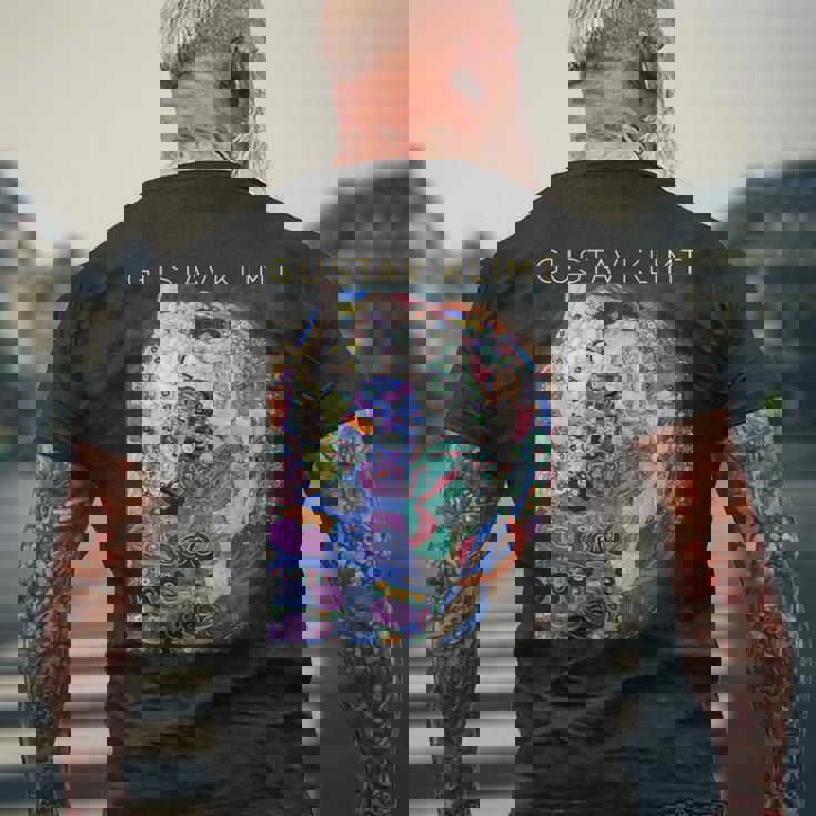 グスタフ・クリムト 乙女 アーティスト向け メンズTシャツ バックプリント 高齢者への贈り物