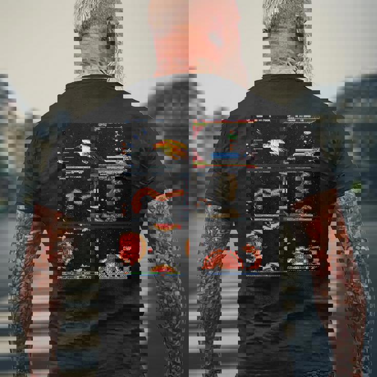 グラディウス タンクドレス スクリーンショット ボス レトロ ゲーマー 宇宙戦 メンズTシャツ バックプリント 高齢者への贈り物