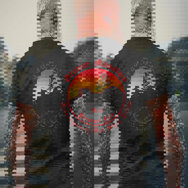 グラナイトマウンテンホットショット メンズTシャツ バックプリント 高齢者への贈り物