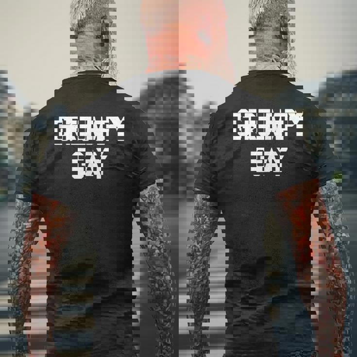 グランピーゲイシャツ 面白いことわざ皮肉ゲイプライド Lgbtqゲイ メンズTシャツ バックプリント 高齢者への贈り物