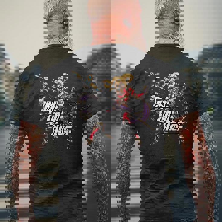 グランブルーファンタジーヴァーサス -ライジング- Dash Light Attack ゼタ メンズTシャツ バックプリント 高齢者への贈り物