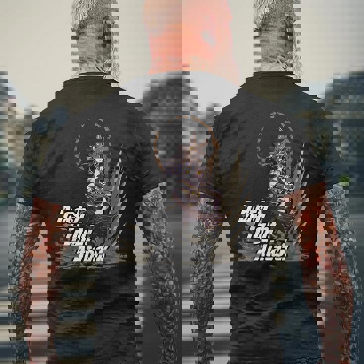 グランブルーファンタジーヴァーサス -ライジング- Dash Light Attack ガレヲン メンズTシャツ バックプリント 高齢者への贈り物