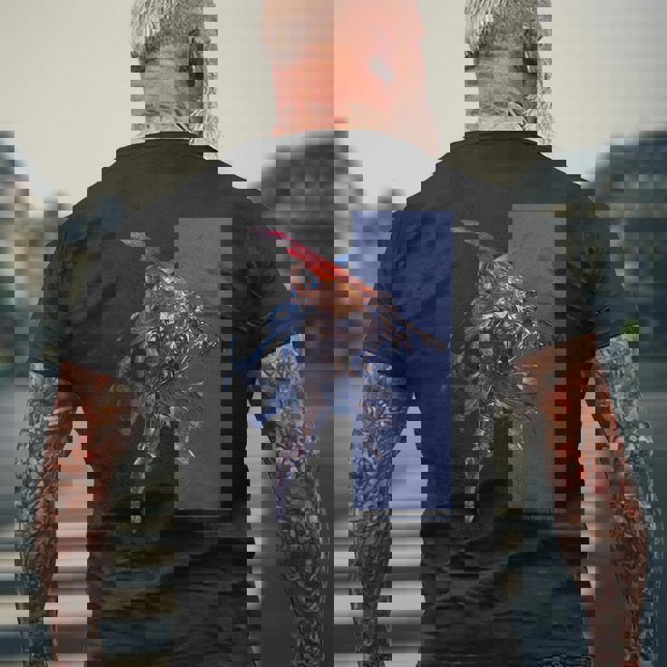 グランブルーファンタジーヴァーサス -ライジング- ジークフリート メンズTシャツ バックプリント 高齢者への贈り物