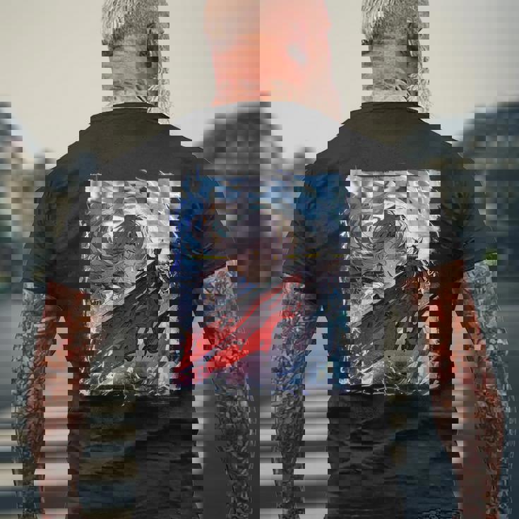 グランブルーファンタジーヴァーサス -ライジング- ジークフリート（2） メンズTシャツ バックプリント 高齢者への贈り物