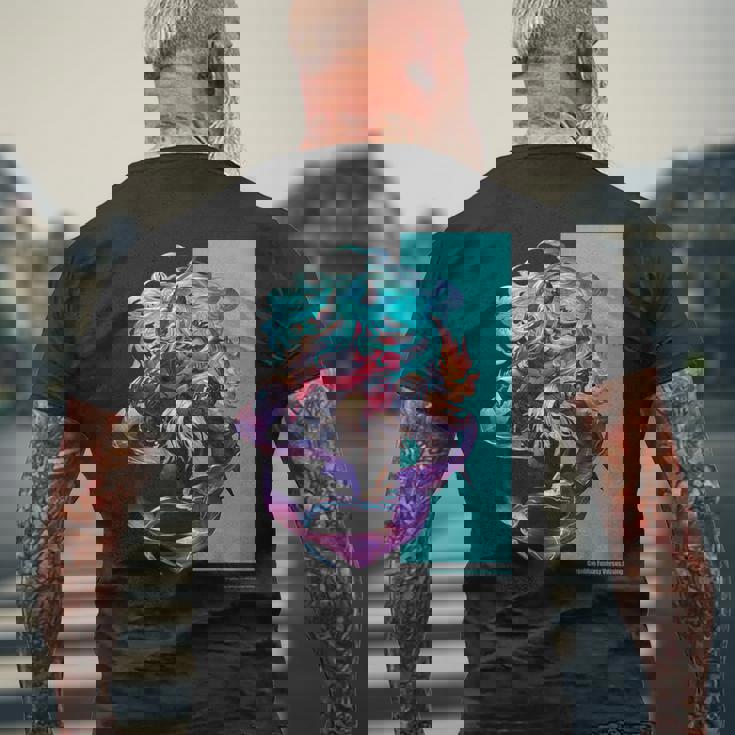 グランブルーファンタジーヴァーサス -ライジング- ヴェルサシア メンズTシャツ バックプリント 高齢者への贈り物