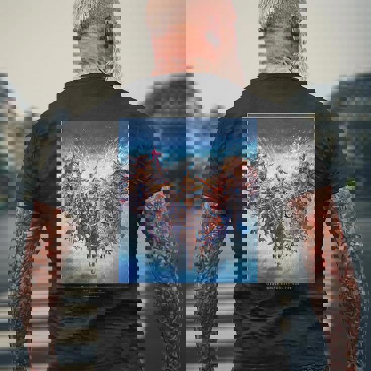 グランブルーファンタジーヴァーサス パッケージアート メンズTシャツ バックプリント 高齢者への贈り物