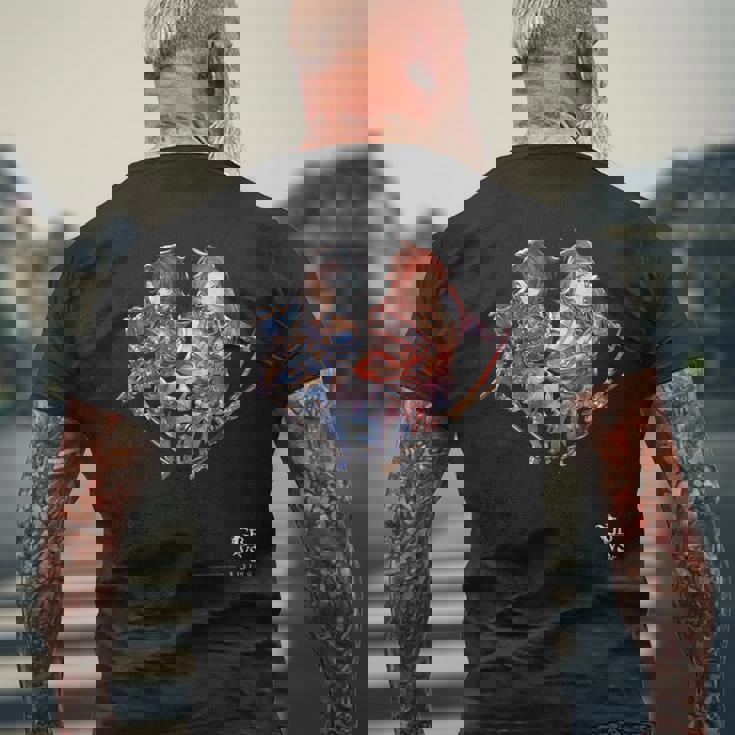 グランブルーファンタジーヴァーサス ランスロット＆パーシヴァル メンズTシャツ バックプリント 高齢者への贈り物