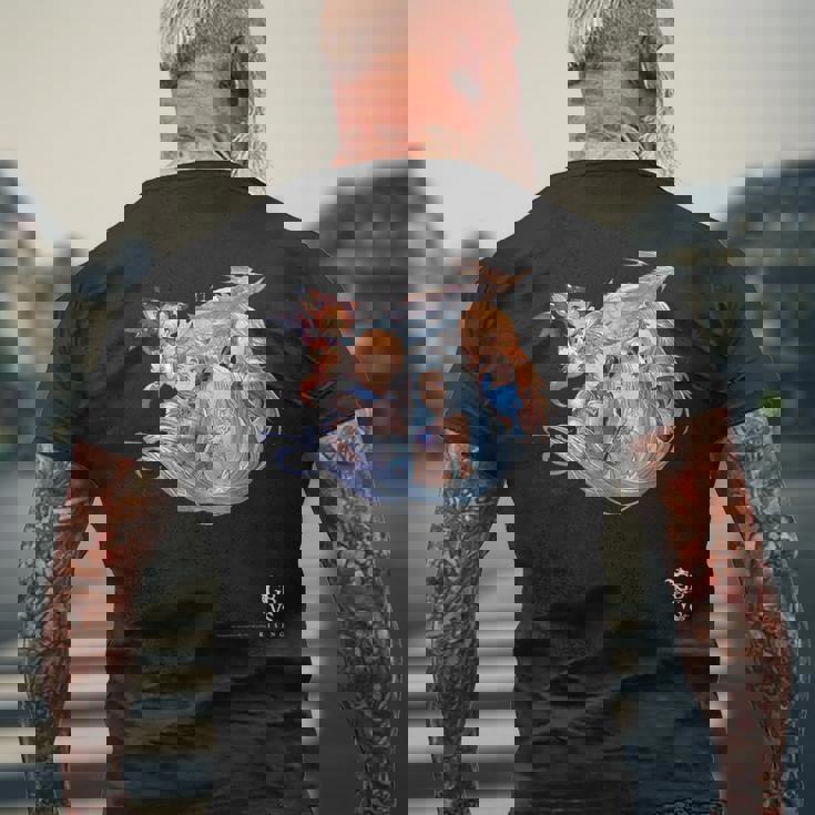 グランブルーファンタジーヴァーサス 騎空団 メンズTシャツ バックプリント 高齢者への贈り物