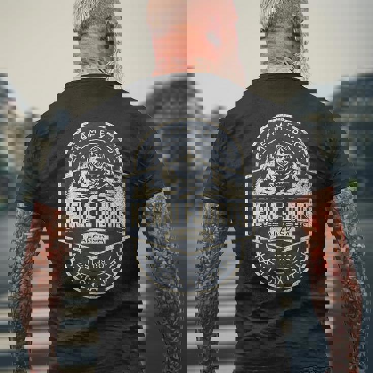 ケナイ・フィヨルズ国立公園 メンズTシャツ バックプリント 高齢者への贈り物