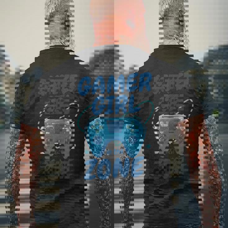 ゲーマー・ガール・イン・ザ・ゾーン メンズTシャツ バックプリント 高齢者への贈り物