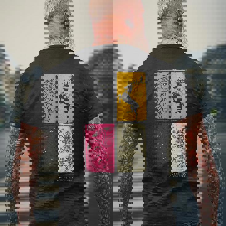 ゲーム・オブ・スローンズ Winter Is Coming メンズTシャツ バックプリント 高齢者への贈り物