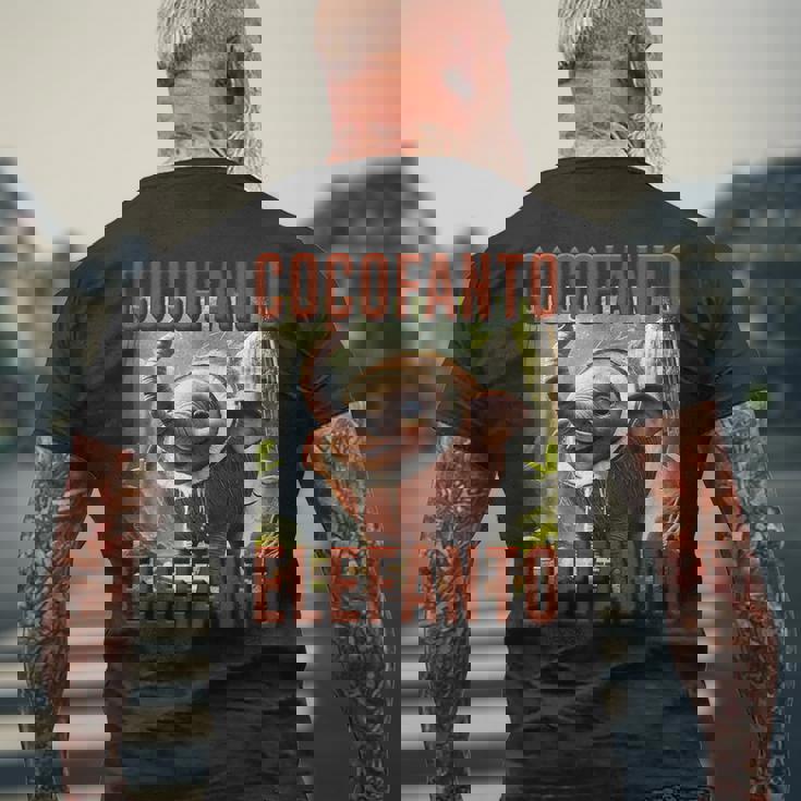 ココファント エレファント イタリアン ブレイン モンスター Ai キッズ メンズTシャツ バックプリント 高齢者への贈り物