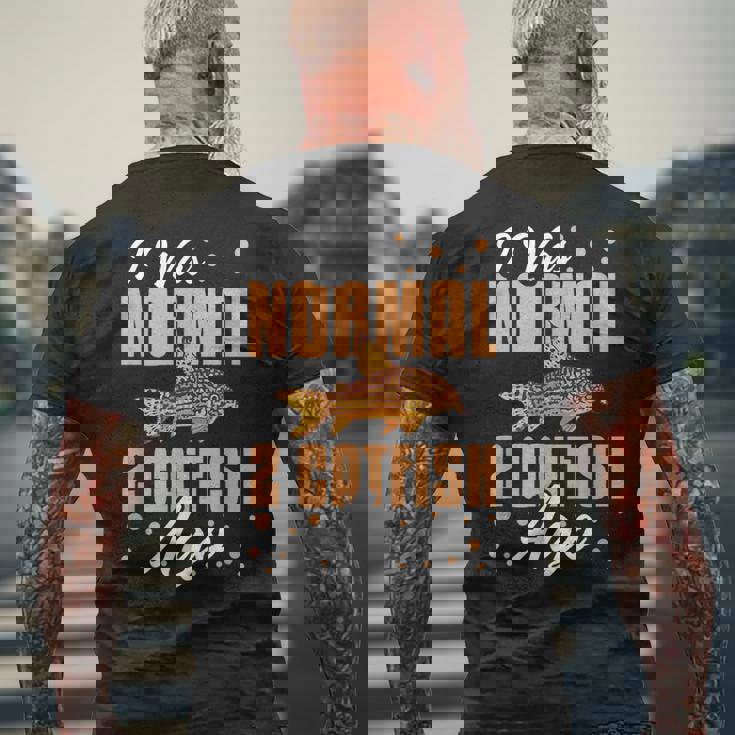 コリドラス ナマズ コリーフィッシュ パレタス アドルフォイ アクアリウム メンズTシャツ バックプリント 高齢者への贈り物