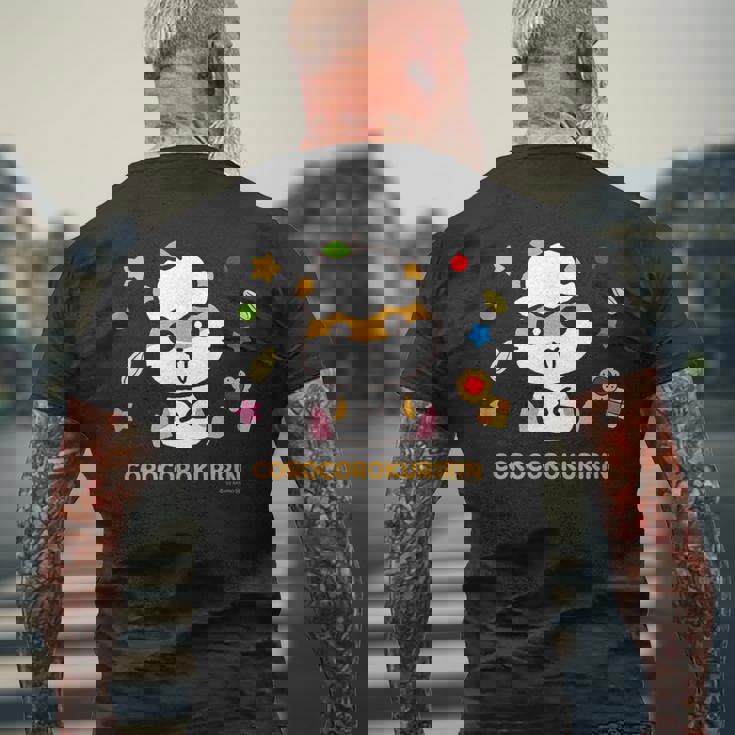 コロコロクリリン おすわり メンズTシャツ バックプリント 高齢者への贈り物