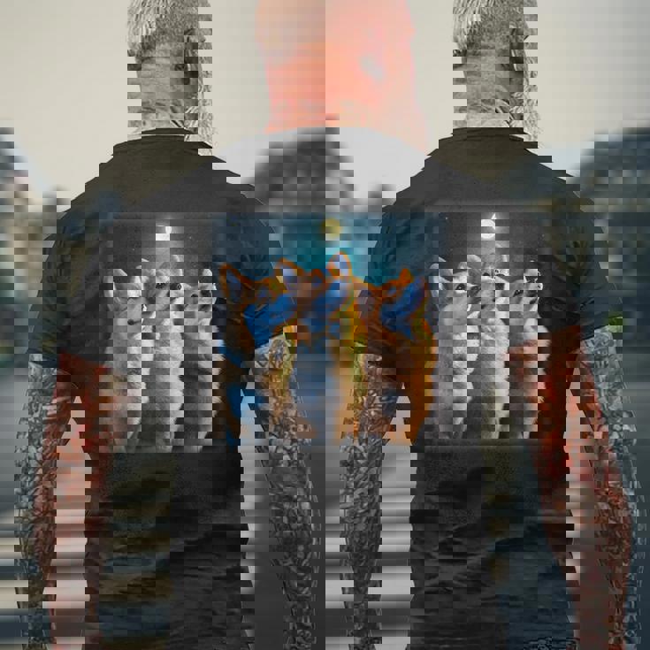 コーギー 面白いtシャツ 犬 かわいい メンズ 子供 おもしろ 服 雑貨 グッズ ネタ わんこ イヌ メンズTシャツ バックプリント 高齢者への贈り物