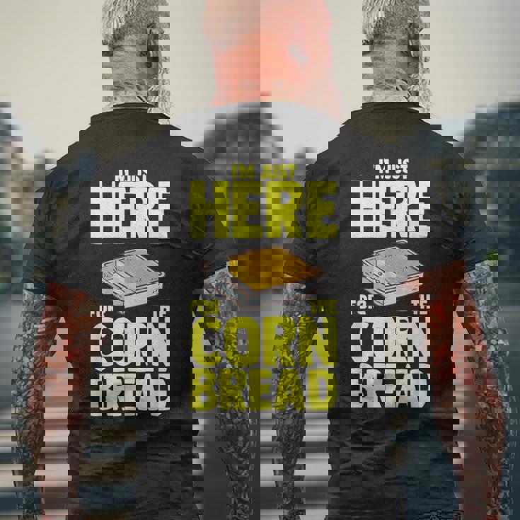 コーンブレッドレシピ 食べ物 面白いコーンベーキング メンズTシャツ バックプリント 高齢者への贈り物