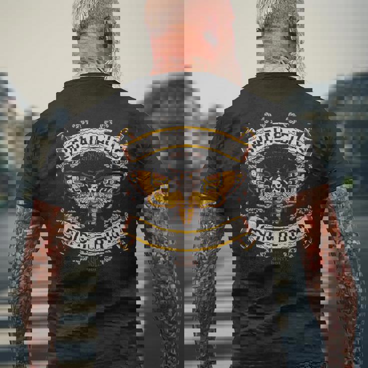 ゴス ボディローション デスヘッドモス ヴィンテージタトゥー メンズTシャツ バックプリント 高齢者への贈り物