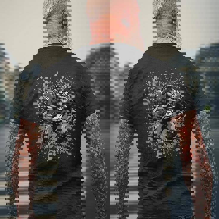 ゴリラ アメフトスポーツ メンズTシャツ バックプリント 高齢者への贈り物