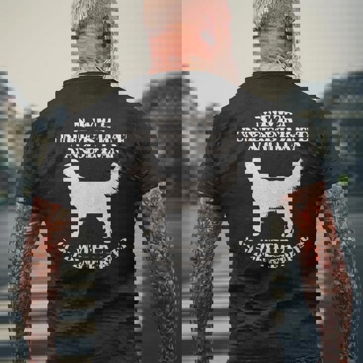 メンズ ゴールデンレトリバー お父さん 犬好き メンズTシャツ バックプリント 高齢者への贈り物