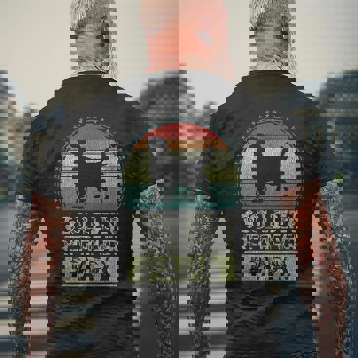 ゴールデンレトリバー 父の日 メンズTシャツ バックプリント 高齢者への贈り物