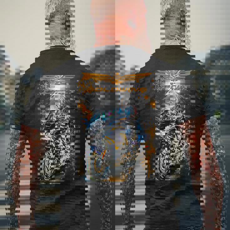 ゴールドウィングジェル 1800 メンズTシャツ バックプリント 高齢者への贈り物