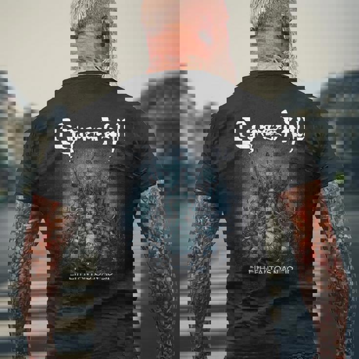 サイプレスヒル 酸の上の象 メンズTシャツ バックプリント 高齢者への贈り物