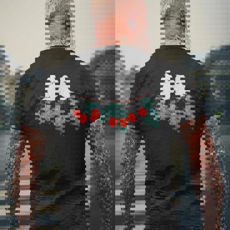 サクランボ メンズTシャツ バックプリント 高齢者への贈り物