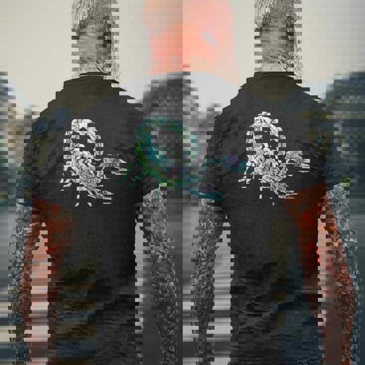 サソリ さそり座 蠍座 スコルピオ メンズTシャツ バックプリント 高齢者への贈り物