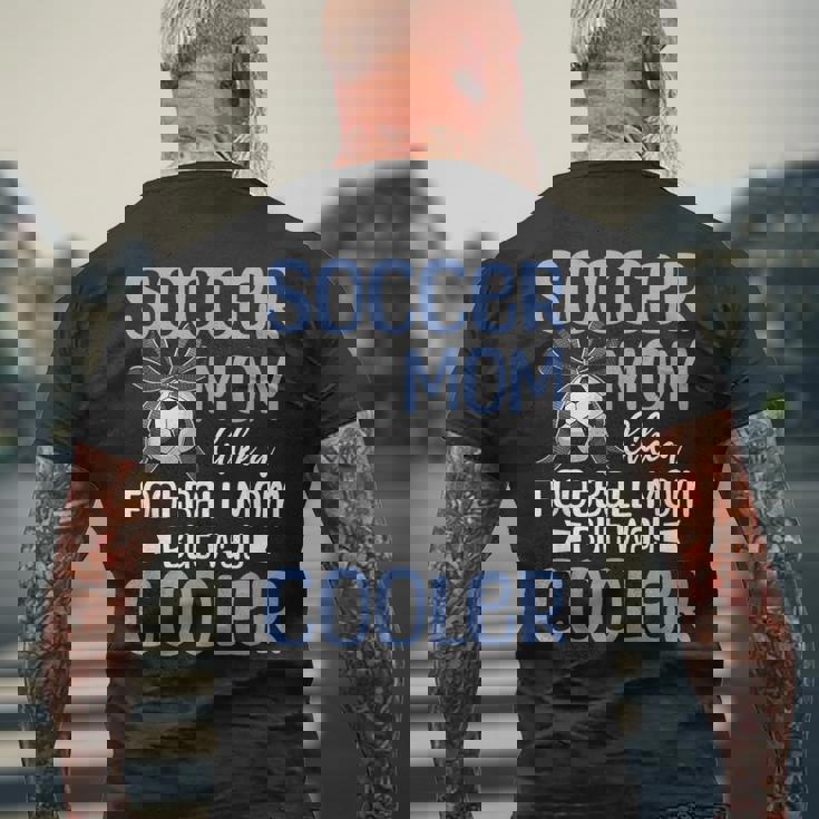 サッカー ママ マミー メンズTシャツ バックプリント 高齢者への贈り物