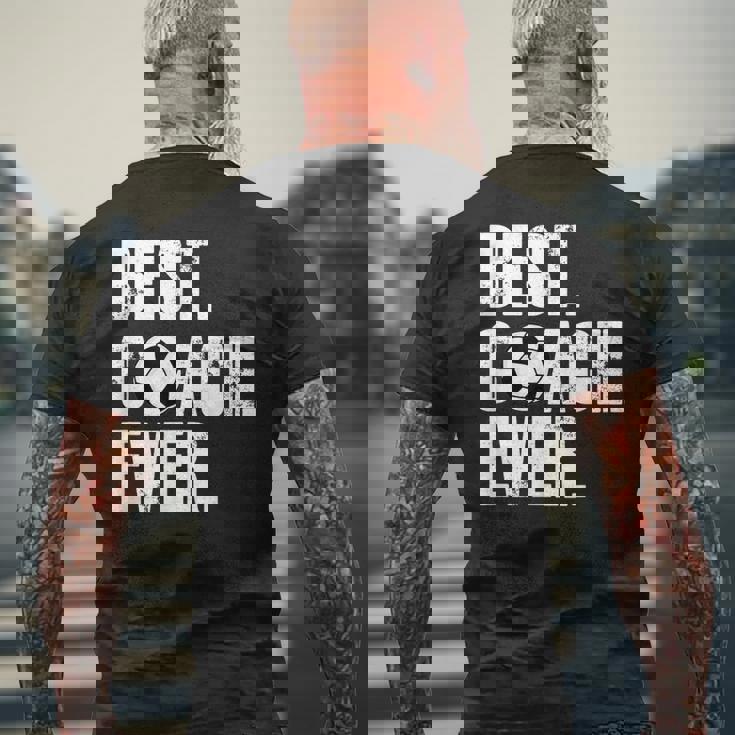 サッカーコーチtシャツ サッカー史上最高のコーチギフト。 メンズTシャツ バックプリント 高齢者への贈り物