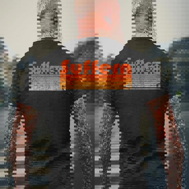 サファーン、ニューヨークレトロ80年代スタイル メンズTシャツ バックプリント 高齢者への贈り物