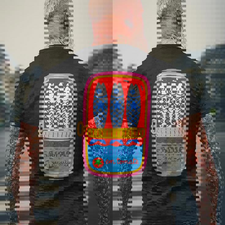 サルディーニャス エム トメイト 遊び心のあるイラスト メンズTシャツ バックプリント 高齢者への贈り物