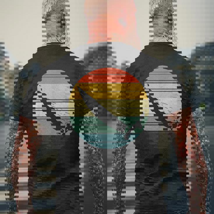 サンセット カタマラン セーリング メンズTシャツ バックプリント 高齢者への贈り物