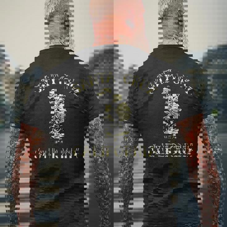 サンタクルーズ カリフォルニア オールドスクール スケーター メンズTシャツ バックプリント 高齢者への贈り物