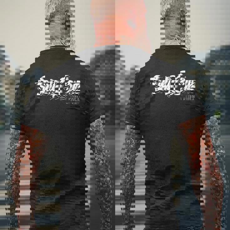 サンタクルーズ カリフォルニア ヴィンテージ レトロ 80Er メンズTシャツ バックプリント 高齢者への贈り物