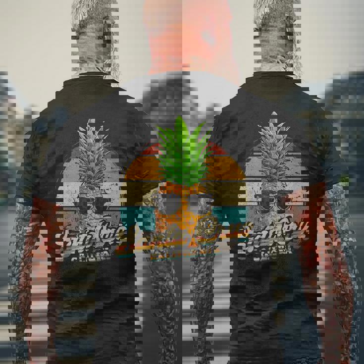 サンタクルーズ カリフォルニア ヴィンテージ レトロ メンズTシャツ バックプリント 高齢者への贈り物