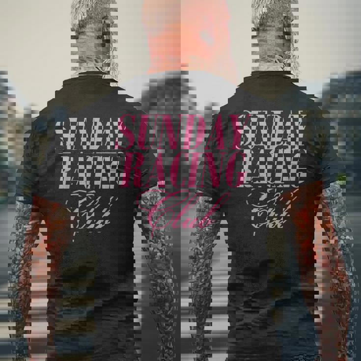 サンデーレーシング クラブレーサー デザイン メンズTシャツ バックプリント 高齢者への贈り物