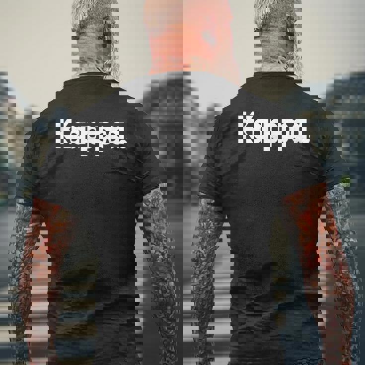 ザッツ・セイズ・カッパ メンズTシャツ バックプリント 高齢者への贈り物