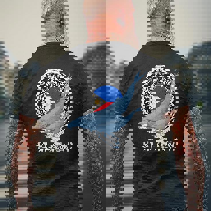 ザトウクジラ パラワン フィリピン 長袖tシャツ メンズTシャツ バックプリント 高齢者への贈り物