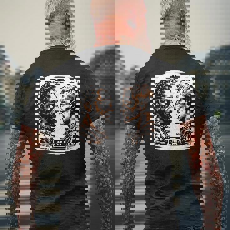 ザマ・ハンニバル対スキピオ ローマとカルタゴのポエニ戦争 メンズTシャツ バックプリント 高齢者への贈り物