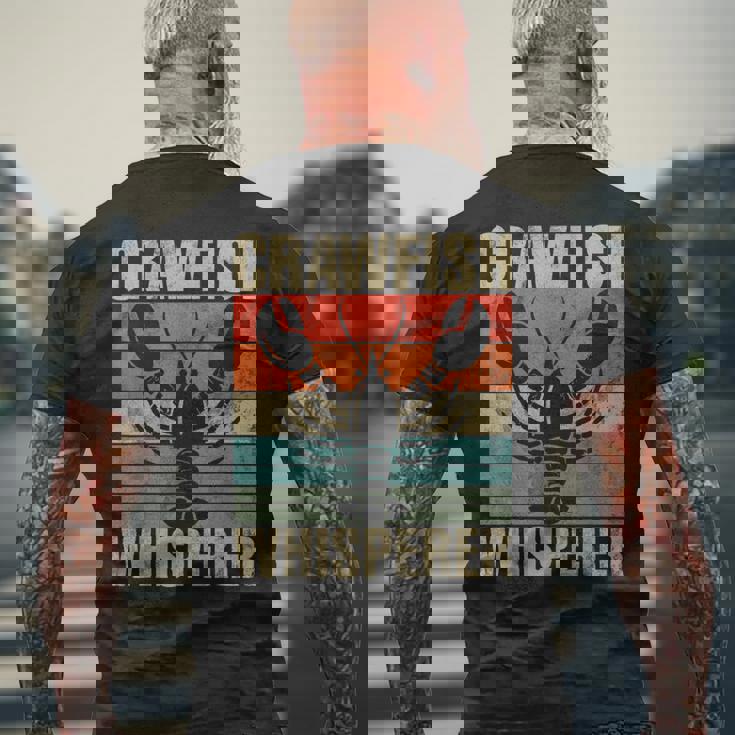 ザリガニ レトロ 面白い ザリガニ シーフード ロブスター ザリガニ好き メンズTシャツ バックプリント 高齢者への贈り物