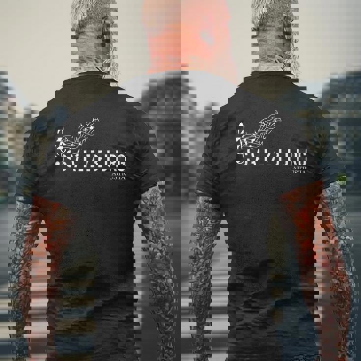 ザルツブルク-Alzburg メンズTシャツ バックプリント 高齢者への贈り物