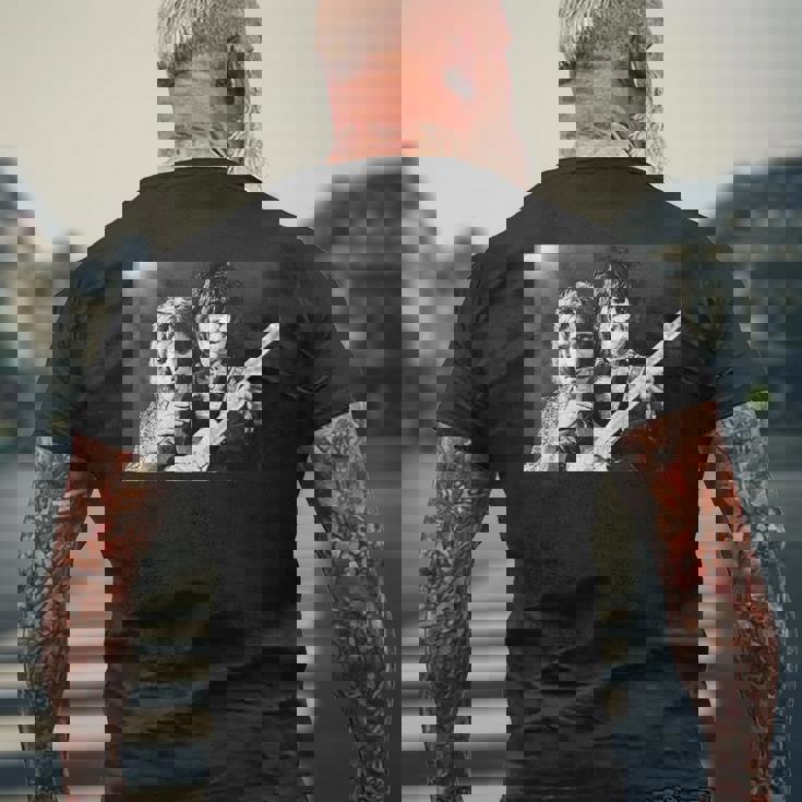 ザ・フェイスズ・ロッド・スチュワート&ロニー・ウッド・リーディング・フェスティバル 1972 メンズTシャツ バックプリント 高齢者への贈り物