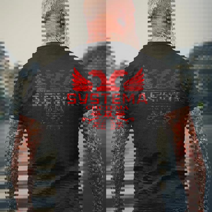 システマ、ロシアの格闘技 長袖tシャツ メンズTシャツ バックプリント 高齢者への贈り物