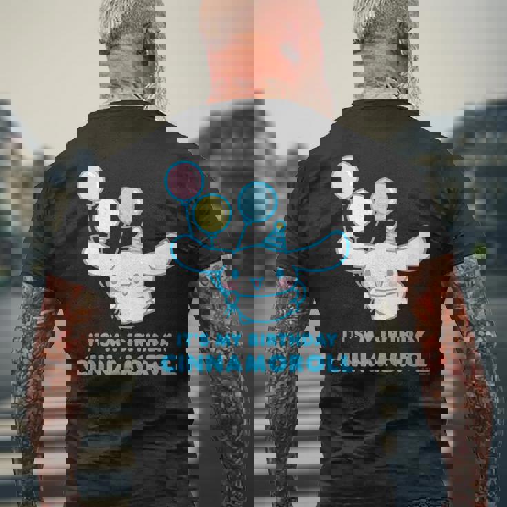 シナモロール It's My Birthday メンズTシャツ バックプリント 高齢者への贈り物