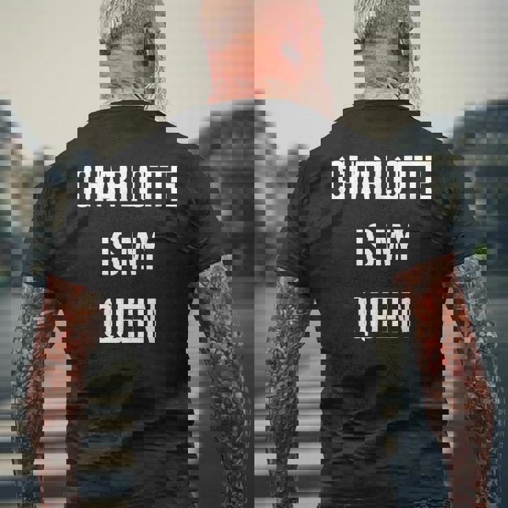 シャーロット・イズ・マイ・クイーン メンズTシャツ バックプリント 高齢者への贈り物