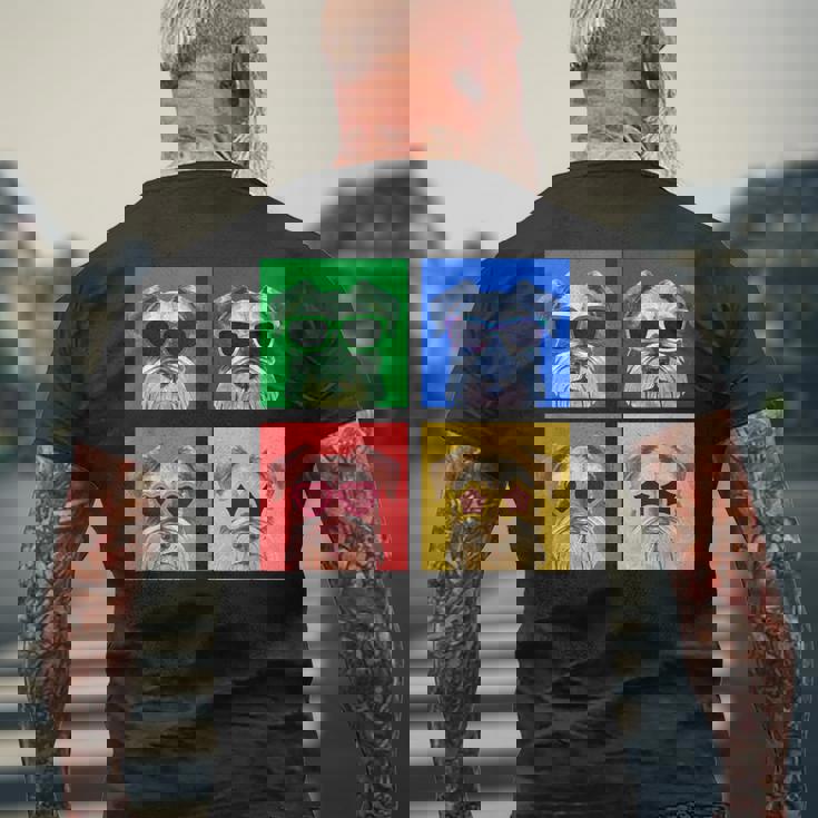 シュナウザー 面白いtシャツ 犬 かわいい メンズ 子供 おもしろ 服 雑貨 グッズ ネタ わんこ イヌ メンズTシャツ バックプリント 高齢者への贈り物