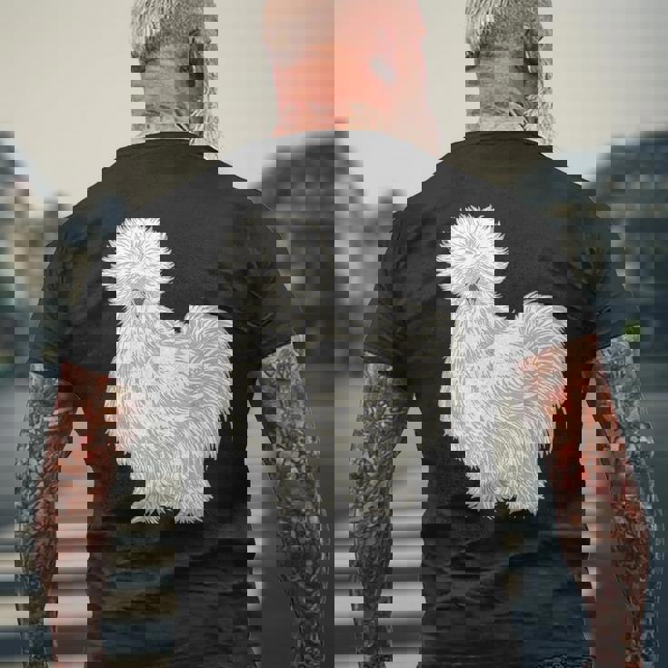 シルク・ヘン メンズTシャツ バックプリント 高齢者への贈り物