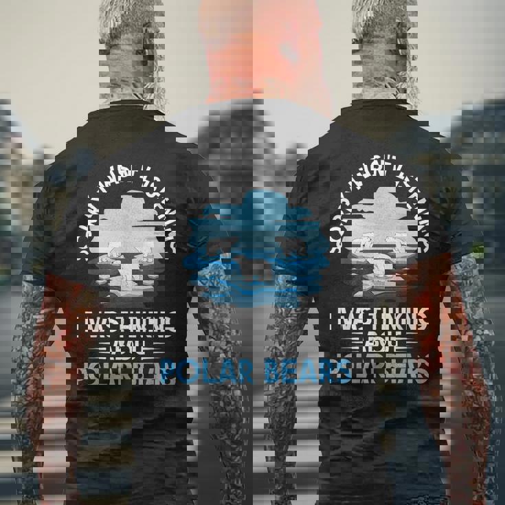 シロクマ メンズTシャツ バックプリント 高齢者への贈り物