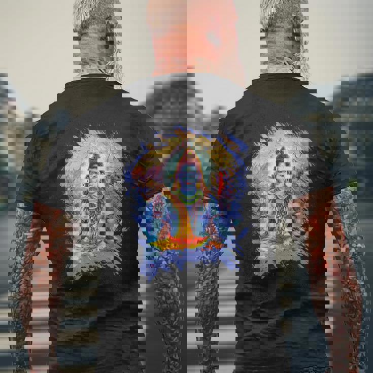 シヴァ ヒンズー教の神 メンズTシャツ バックプリント 高齢者への贈り物